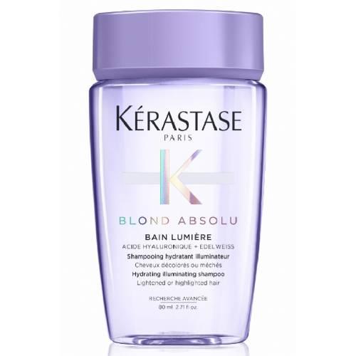 Шампунь-ванна для сяйва освітленого та мілірованого волосся-Kerastase Blond Absolu Bain Lumiere 80 мл