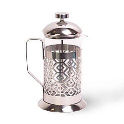 Френчпресс Kamille 600мл (нержавіюча сталь, скло)