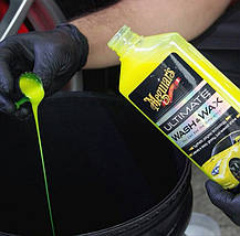Автомобільний шампунь з воском - Meguiar's Ultimate Wash & Wax 473 мл. (G17716EU), фото 4