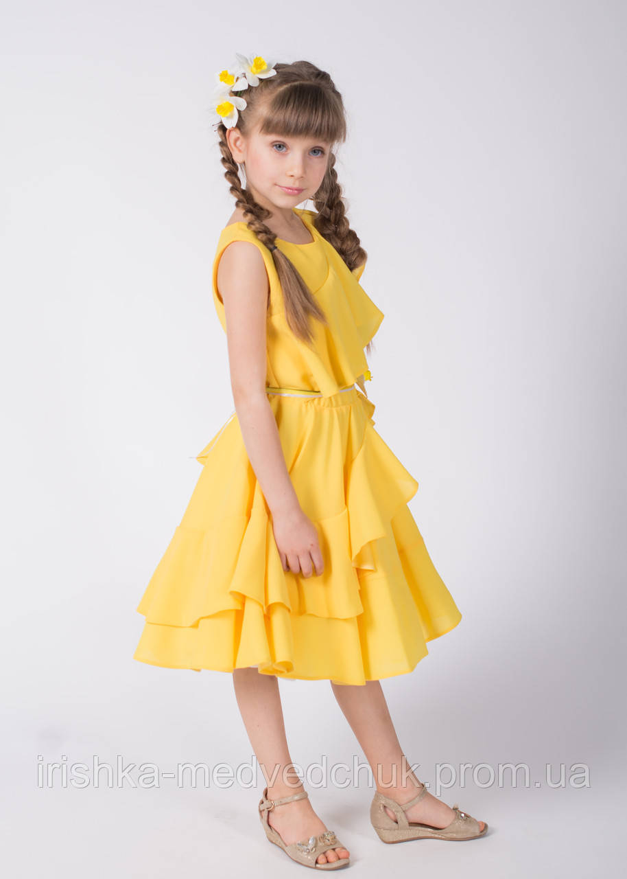 Дизайнерське Плаття Nadine, Yellow Narcissus зріст 152 Жовте