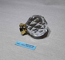 Ручка меблева кришталева 40 мм золото