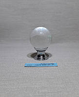 Ручка меблева куля кришталева 30 мм хром