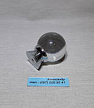 Ручка кришталева куля 30 мм хром, фото 2