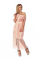 Жіноче літнє персикове плаття 42,44,46