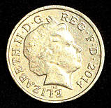 Монета Великобританії 1 фунт 2014 р., фото 2