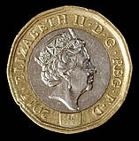 Монета Великобританії 1 фунт 2017 р., фото 2