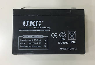 Гелевий акумулятор UKC WST-10 (6V 10Ah)