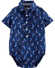 Дитяча літня боді-сорочка для хлопчика 6,  12, 18, 24 місяці