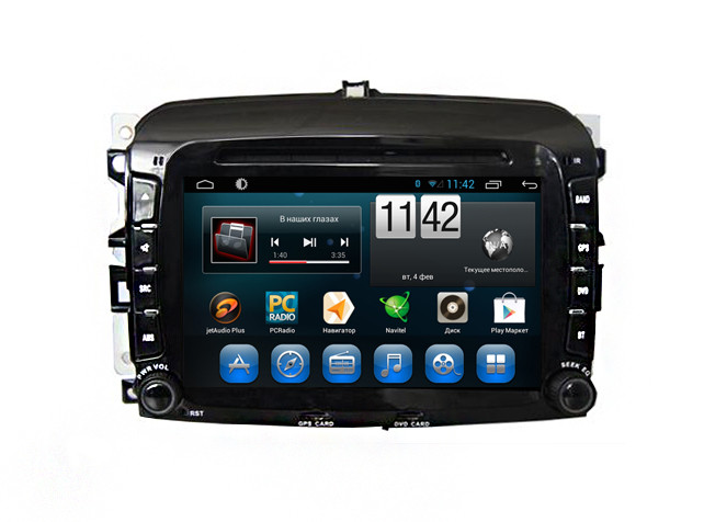 Магнітола FIAT 500L. Kaier KR-7096. Android 4Q