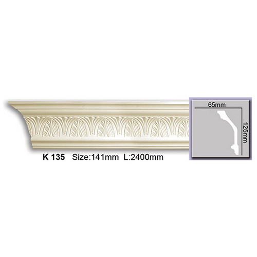 Стельовий гнучкий плінтус Harmony K135F (12,5х6,5)см, довжина 2м, фото 1