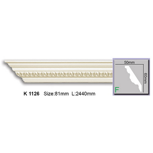 Стельовий плінтус Harmony K1126 (6х5)см, довжина 2м
