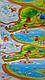 Підлоговий дитячий ігровий килимок. Дитячий розвиваючий килимок "Мадагаскар"., фото 7