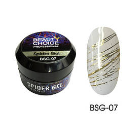 Spider Gel  ⁇  Павутинка BSG-07, біле золото, 5 g Харків