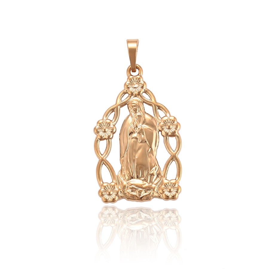 Кулон Діва Марія ХР Gold filled 18k. Розмір 35 х 18 мм.