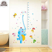 Наклейка на стіну "Слоненя!" ростомір 1м50см*1м15см наклейки в дитячу (лист 60*90см), фото 3