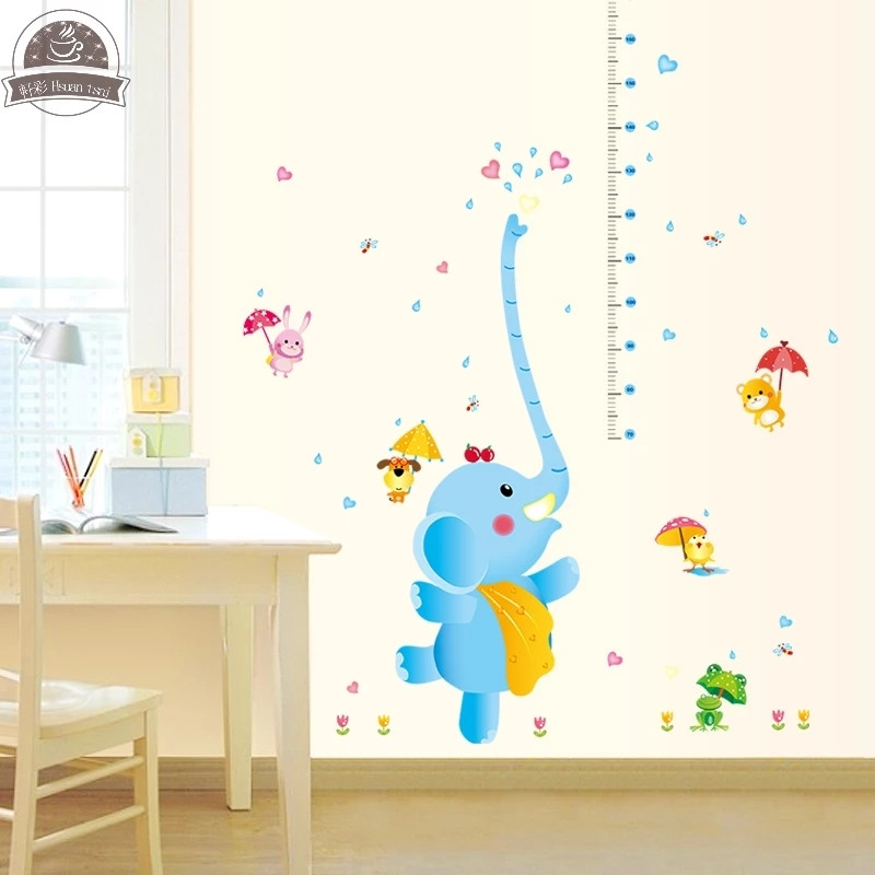Наклейка на стіну "Слоненя!" ростомір 1м50см*1м15см наклейки в дитячу (лист 60*90см)