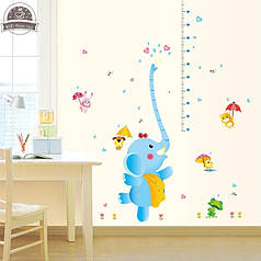 Наклейка на стіну "Слоненя!" ростомір 1м50см*1м15см наклейки в дитячу (лист 60*90см)
