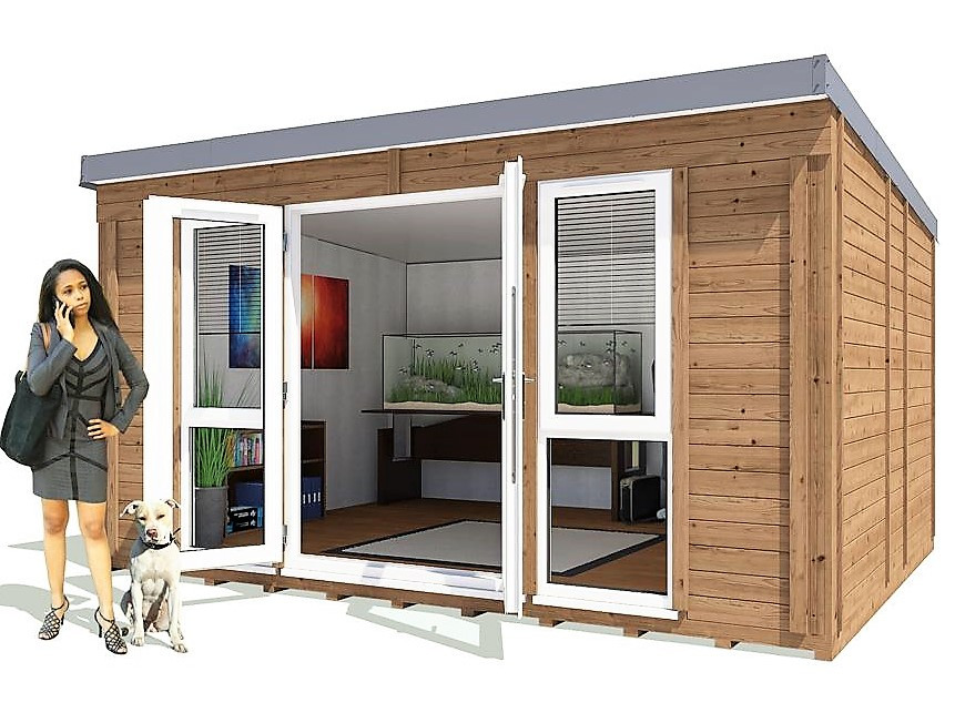 Садовий будиночок з профільованого бруса 4.5х3.5 м