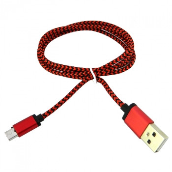 Дата кабель micro USB to USB Walker C310 Red / Black, фото 1