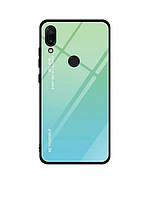 Чохол Gradient для Huawei Y7 2019 Green-blue