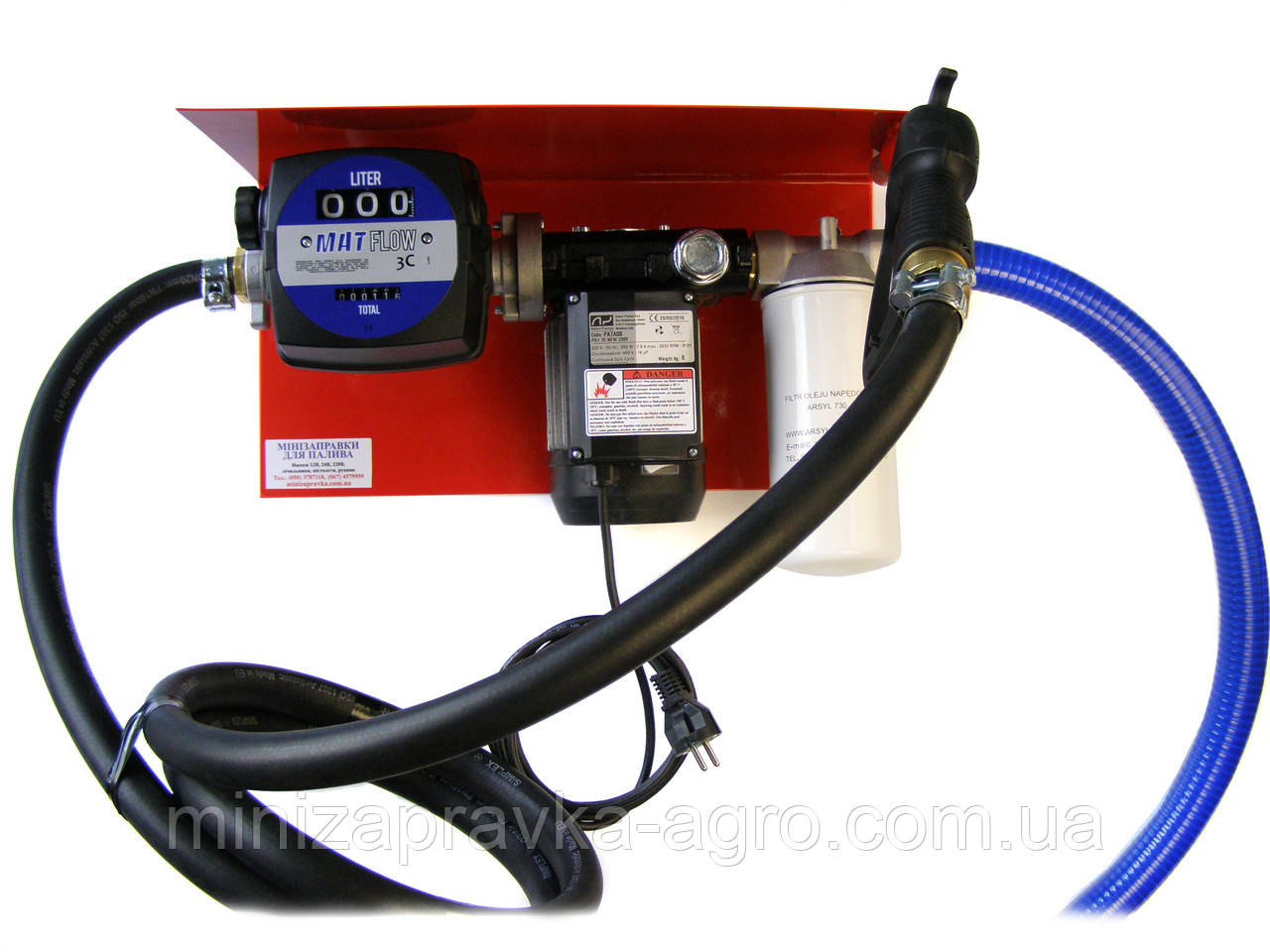 Механический счетчик расходомер для дизельного топлива MAT FLOW 3C 20-120л/мин Adam Pumps Италия - фото 3 - id-p981138958