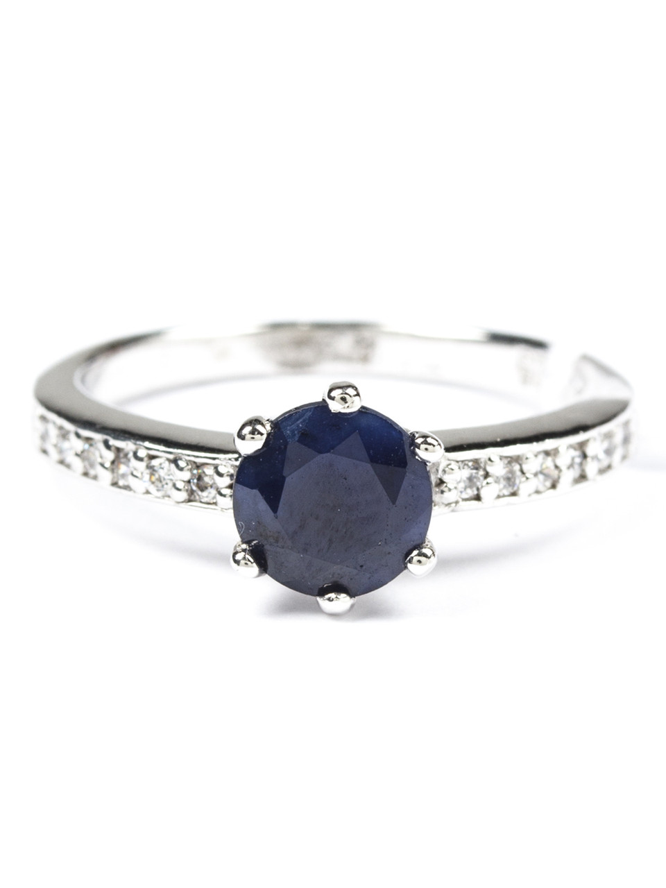 Каблучка срібна з сапфіром R-502, фото 1