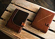 Щоденник А5 формату в шкіряній обкладинці "Вестерн". Колір коричневий, фото 4