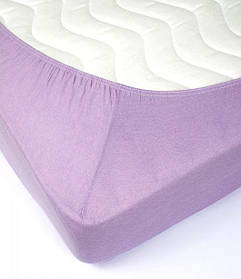 Простирадло трикотажне на гумці "Lotus" Лілове