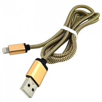 Дата кабель Lightning to USB Walker C510 Gold