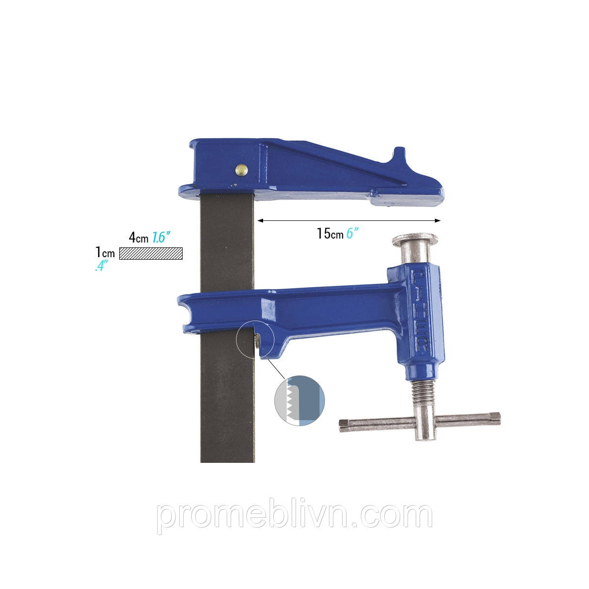 ПоршневІ струбцина: MODEL-R 160 15 12,5
