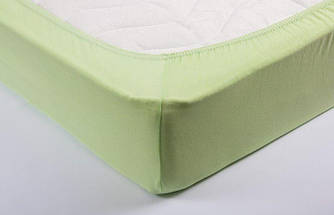 Простирадло трикотажне на гумці "Lotus" Салатове
