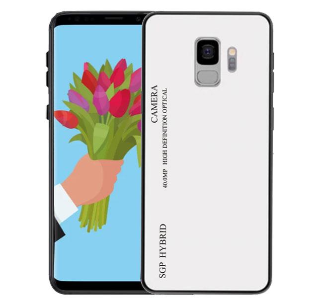 Чохол бампер Primo Gradient Glass для Samsung Galaxy S9 (SM-G960) - White