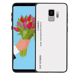 Чохол бампер Primo Gradient Glass для Samsung Galaxy S9 (SM-G960) - White