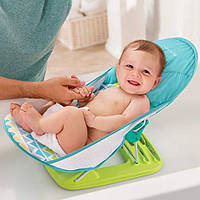 Лежак шезлонг для купания с подголовником Summer Infant Deluxe Baby Bather, Triangle Stripe