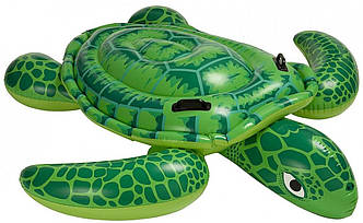 Дитячий надувний пліт Intex 57524 «Черепаха» (150х127 см) Lil' Sea Turtle Ride-On