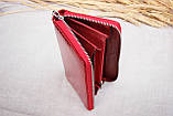 Жіночий шкіряний гаманець на блискавки Balisa червоний В103-5702, фото 10