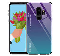 Чехол бампер Primo Gradient Glass для Samsung Galaxy S9 Plus (SM-G965) - Purple