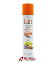 Лак для естественной фиксации, объема и блеска волос Linseeds Semi Di Lino Lacca Black Professional, 300 мл
