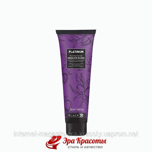 Маска для світлого і сивого волосся Absolute Blond Platinum Black Professional Parisienne, 250 мл