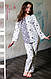 Детская пижама Eirena Nadine (753-34) Звёздочки рост 134/32 белый цвет, фото 4