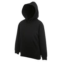 Толстовка Fruit of the Loom Kids Hooded Sweat Black