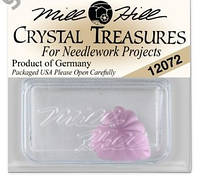 Украшения Mill Hill 12072 (Mill Hill Treasures) Frosted Starburst Heart Matte Rose