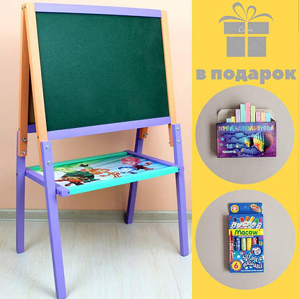Мольберт розбірний двосторонній магнітний пофарбований, фото 3