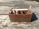 Організатор для спецій, серветок, зубочисток. Дерев'яний органайзер для спецій, фото 2