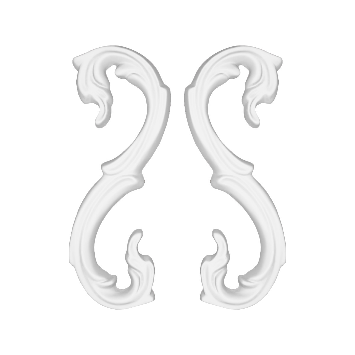 Декоративний кут з гіпсу, гіпсовий кут у-4 мм h130, фото 1