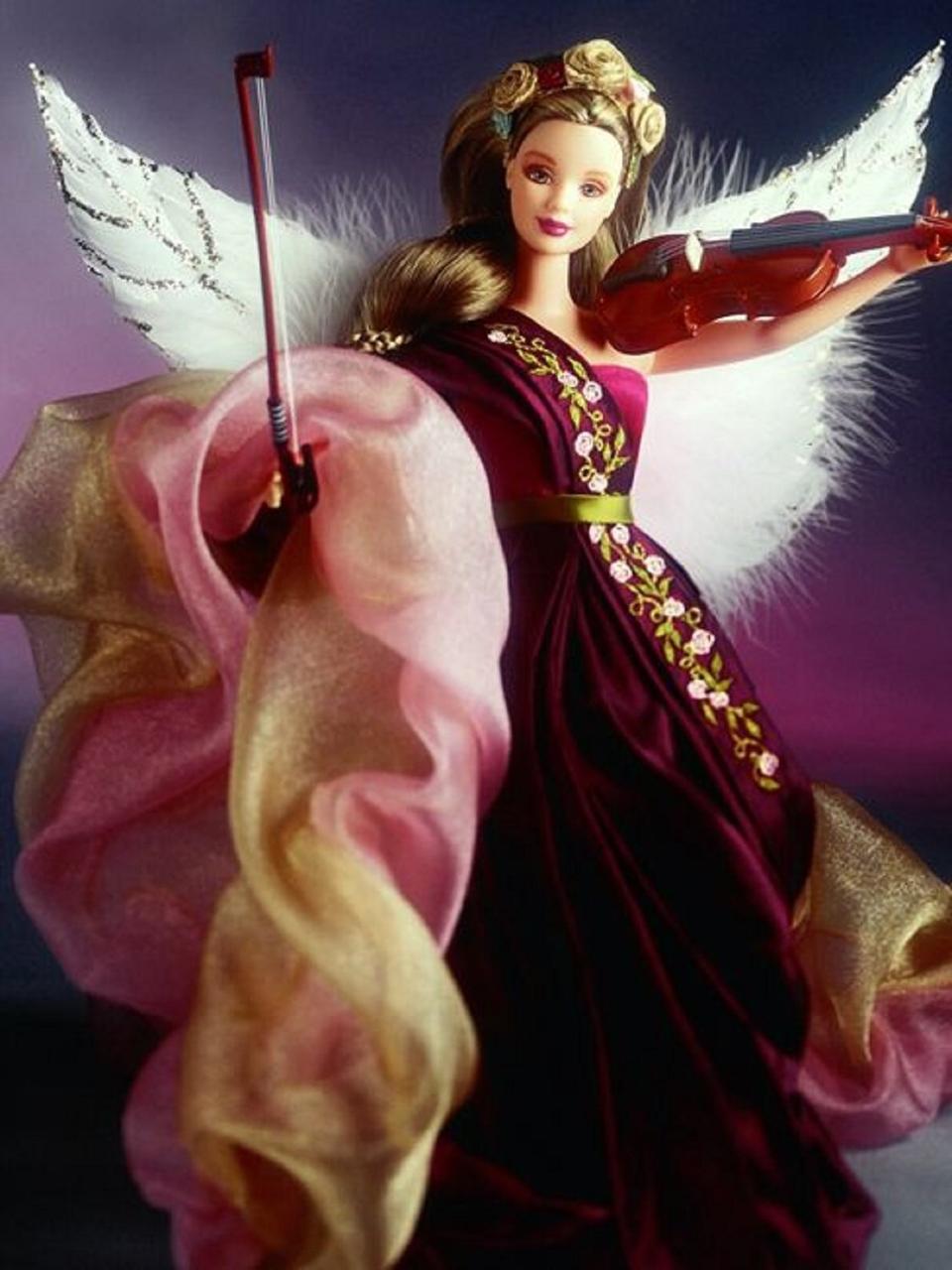 Колекційна лялька барбі Ангел Mattel Barbie Angels Of Music Collection Heartstring Angel Doll