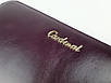 Жіночий гаманець шкіряний Cardinal 20 х 10 х 2 см Баклажанний колір, фото 7
