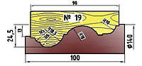 Фреза для изготовления багета 140х32х100 (Профиль 19)