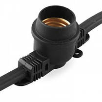 Вулична гірлянда Белт-лайт SL50-8 10хЕ27 8м чорний IP65 Код.59593, фото 3