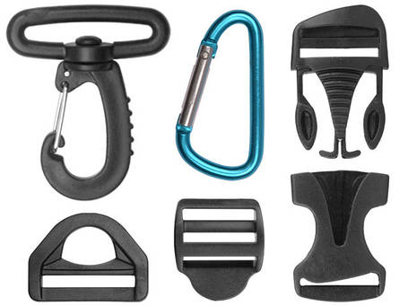 Пластикова фурнітура (карабіни, фастекси, рамки...)